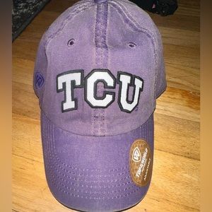 TCU top of the world faded adjustable baseball hat